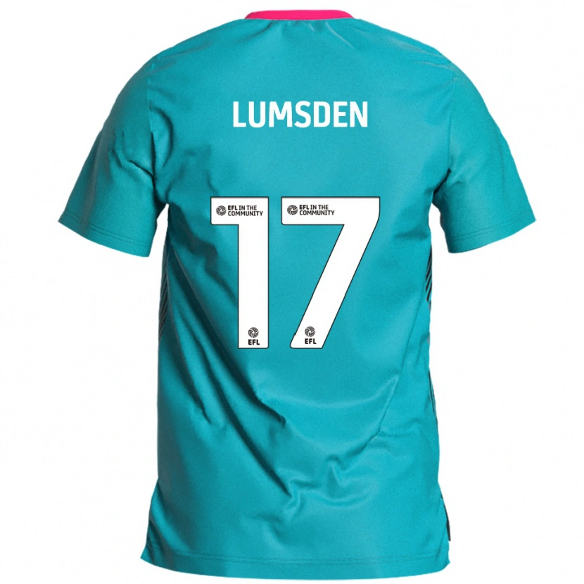 Danxen Barn Alfie Lumsden #17 Himmelsblå Rosa Bortatröja Matchtröjor 2025/26 Tröjor T-Tröja