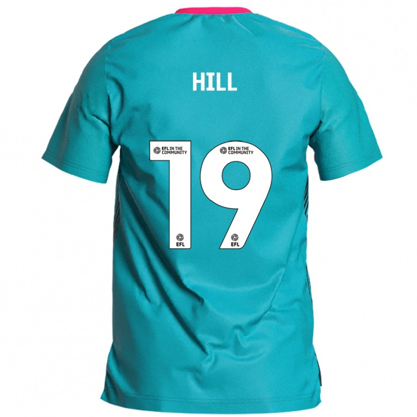Danxen Barn Tom Hill #19 Himmelsblå Rosa Bortatröja Matchtröjor 2025/26 Tröjor T-Tröja