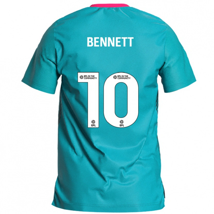 Danxen Barn Mason Bennett #10 Himmelsblå Rosa Bortatröja Matchtröjor 2025/26 Tröjor T-Tröja