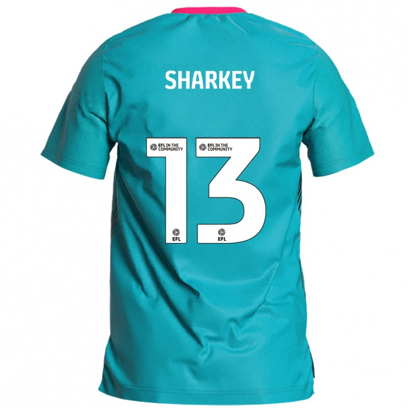 Danxen Barn Toby Sharkey #13 Himmelsblå Rosa Bortatröja Matchtröjor 2025/26 Tröjor T-Tröja