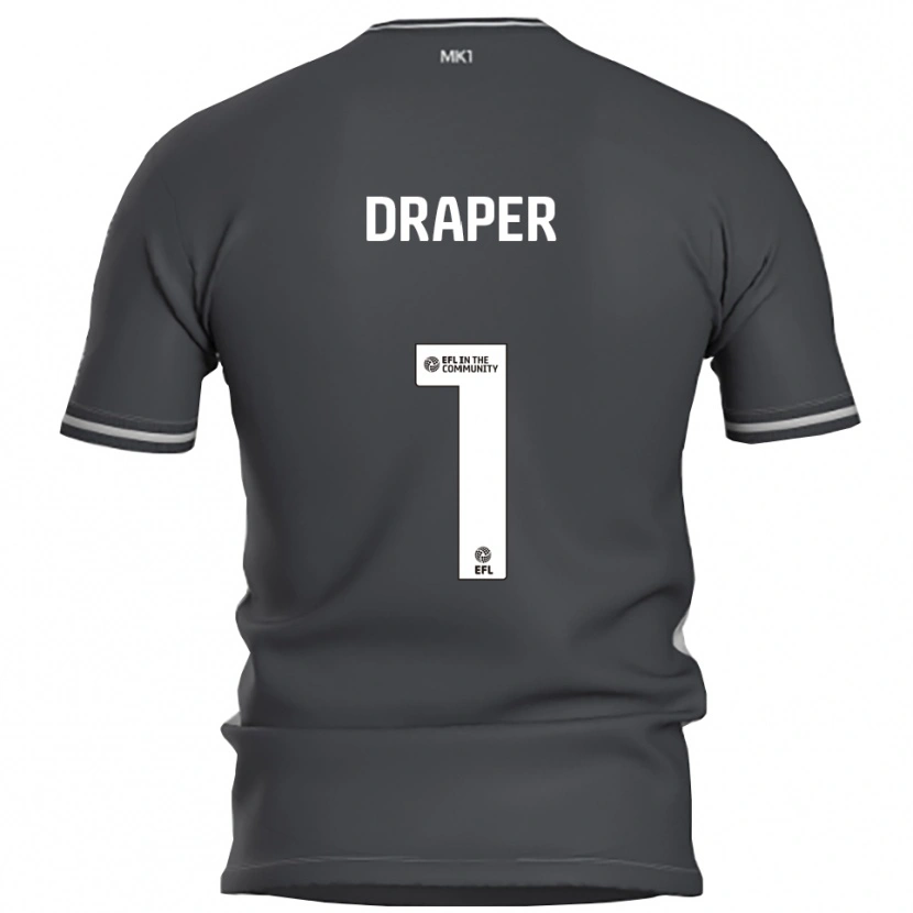 Danxen Barn Anna Draper #1 Grå Silver Bortatröja Matchtröjor 2025/26 Tröjor T-Tröja