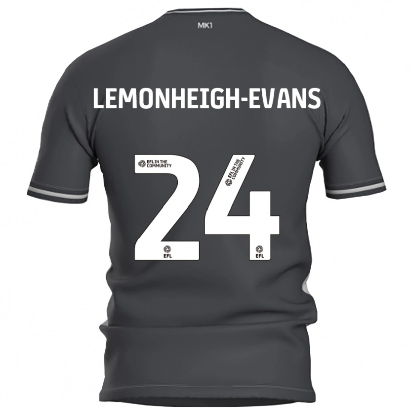 Danxen Barn Connor Lemonheigh-Evans #24 Grå Silver Bortatröja Matchtröjor 2025/26 Tröjor T-Tröja
