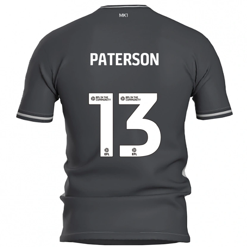 Danxen Barn Callum Paterson #13 Grå Silver Bortatröja Matchtröjor 2025/26 Tröjor T-Tröja