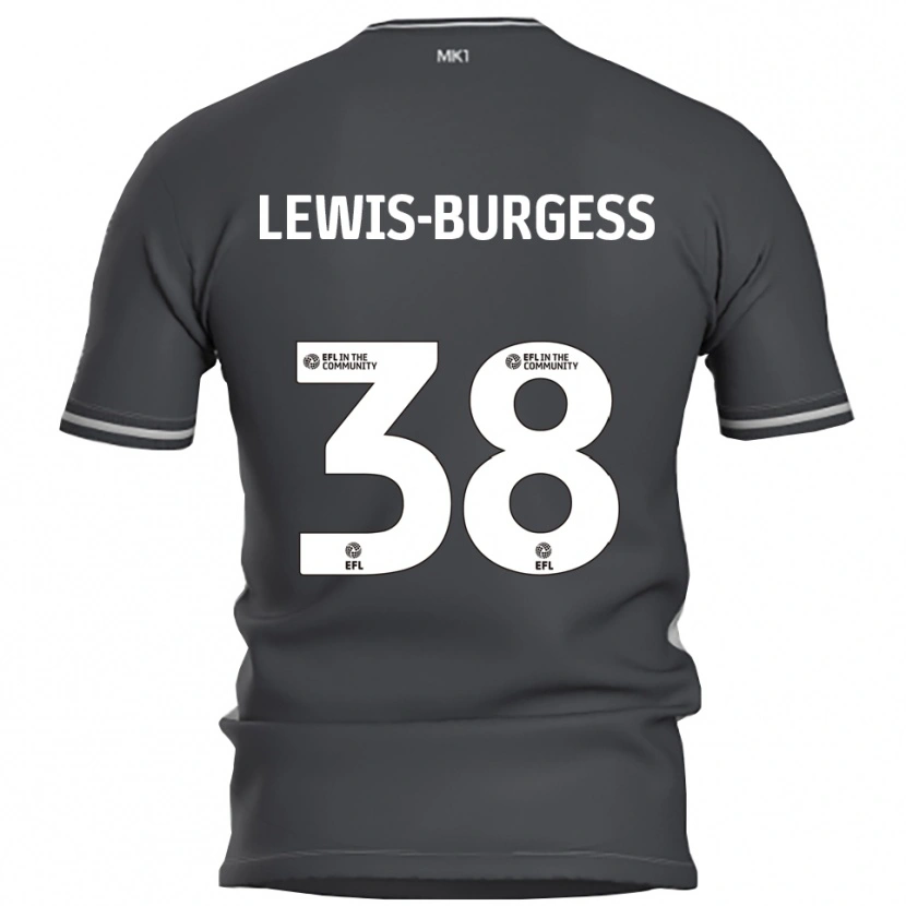 Danxen Barn Keon Lewis-Burgess #38 Grå Silver Bortatröja Matchtröjor 2025/26 Tröjor T-Tröja