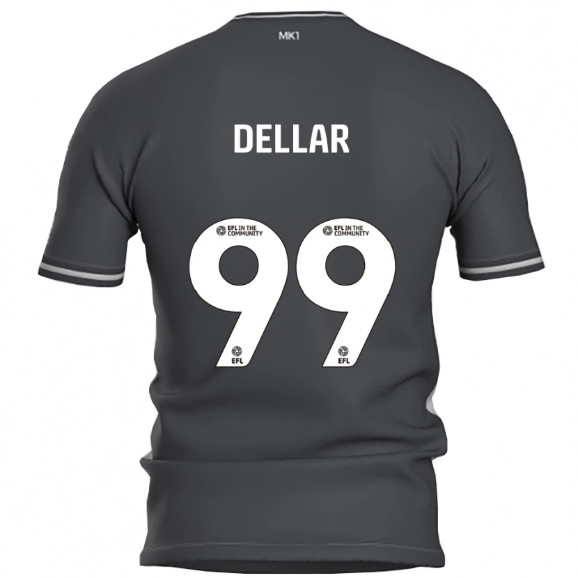 Danxen Barn Megan Dellar #99 Grå Silver Bortatröja Matchtröjor 2025/26 Tröjor T-Tröja