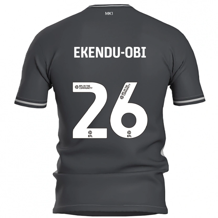 Danxen Barn Ugomma Ekendu-Obi #26 Grå Silver Bortatröja Matchtröjor 2025/26 Tröjor T-Tröja