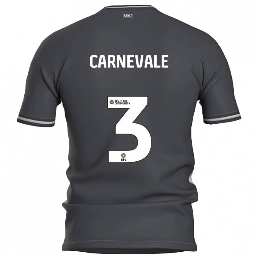 Danxen Barn Giusy Carnevale #3 Grå Silver Bortatröja Matchtröjor 2025/26 Tröjor T-Tröja