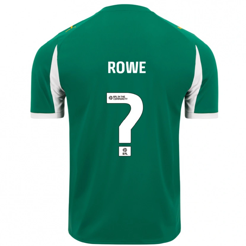 Danxen Barn Adam Rowe #0 Grön Vit Bortatröja Matchtröjor 2025/26 Tröjor T-Tröja