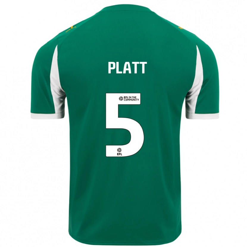 Danxen Barn Matty Platt #5 Grön Vit Bortatröja Matchtröjor 2025/26 Tröjor T-Tröja