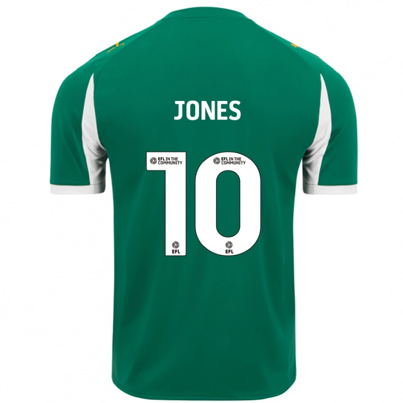 Danxen Barn Jodi Jones #10 Grön Vit Bortatröja Matchtröjor 2025/26 Tröjor T-Tröja