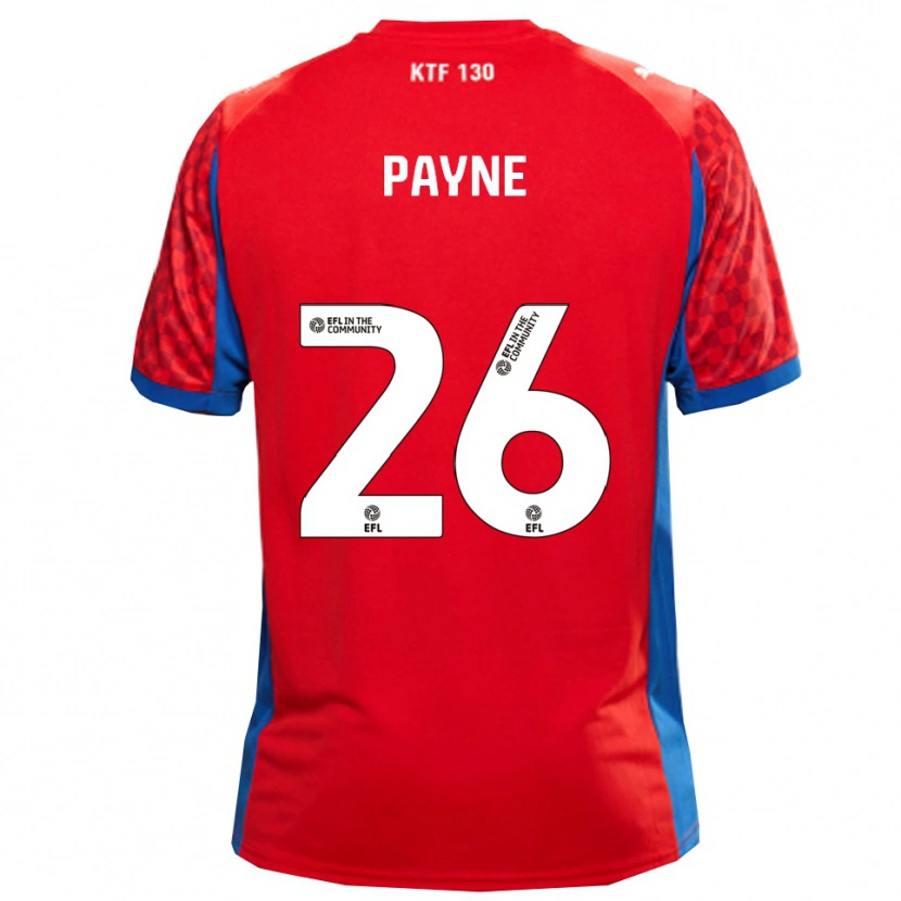 Danxen Barn Kai Payne #26 Röd Blå Bortatröja Matchtröjor 2025/26 Tröjor T-Tröja