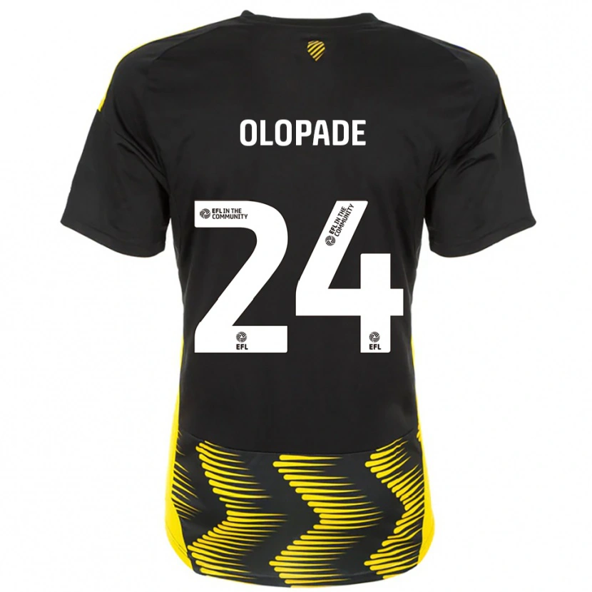 Danxen Barn Tosin Olopade #24 Svart Gul Bortatröja Matchtröjor 2025/26 Tröjor T-Tröja