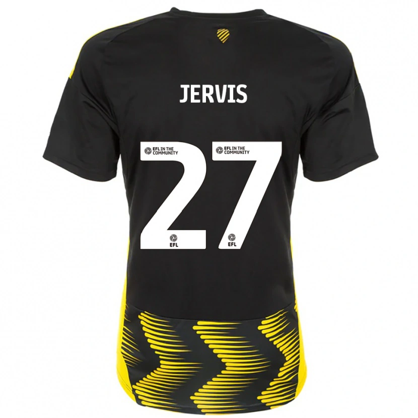 Danxen Barn Lizzie Jervis #27 Svart Gul Bortatröja Matchtröjor 2025/26 Tröjor T-Tröja