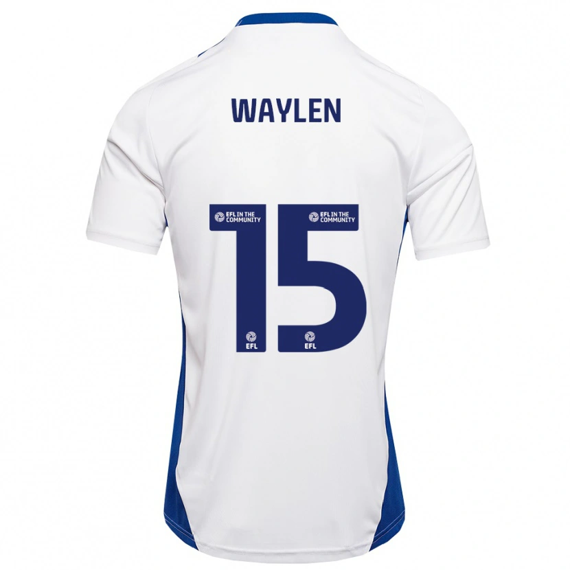 Danxen Barn Libby Waylen #15 Vit Blå Bortatröja Matchtröjor 2025/26 Tröjor T-Tröja