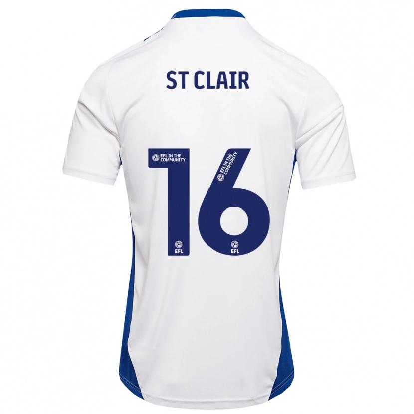 Danxen Barn Tori St Clair #16 Vit Blå Bortatröja Matchtröjor 2025/26 Tröjor T-Tröja