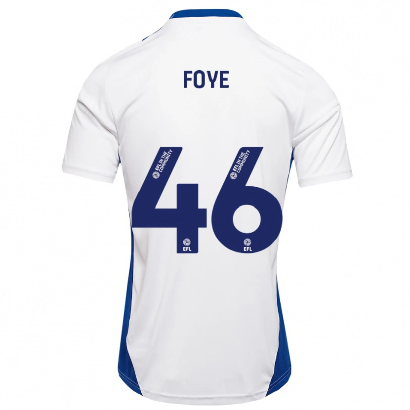 Danxen Barn Owen Foye #46 Vit Blå Bortatröja Matchtröjor 2025/26 Tröjor T-Tröja