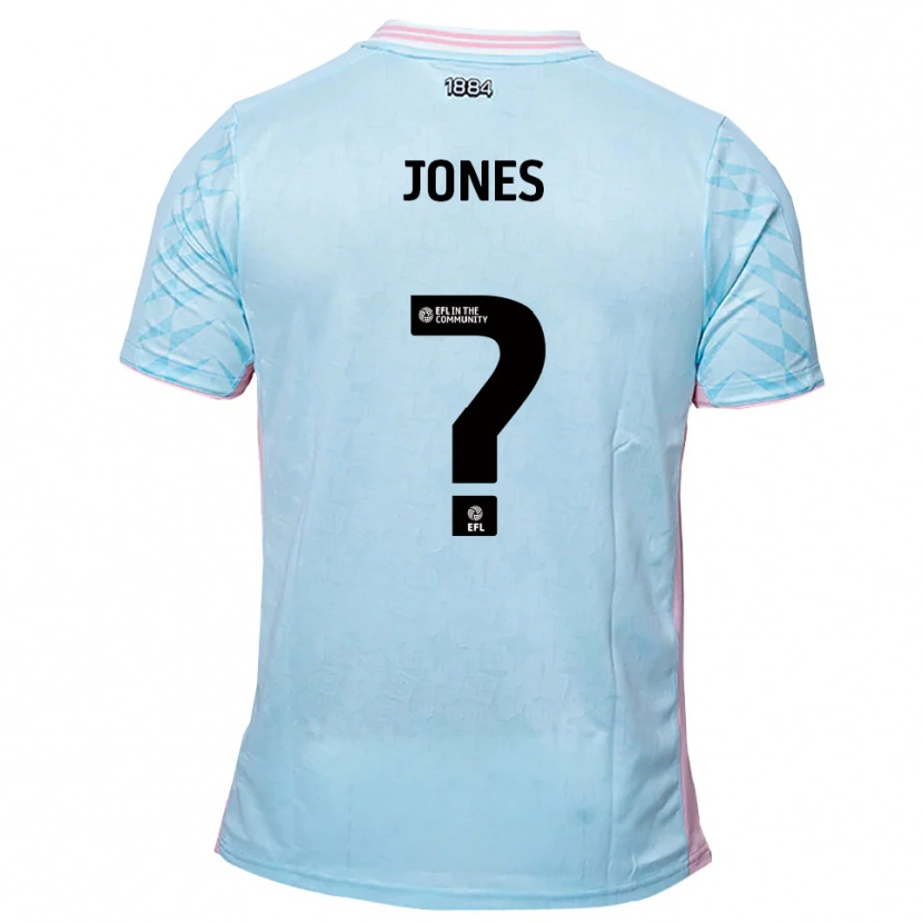 Danxen Barn Anna Jones #0 Himmelsblå Rosa Bortatröja Matchtröjor 2025/26 Tröjor T-Tröja
