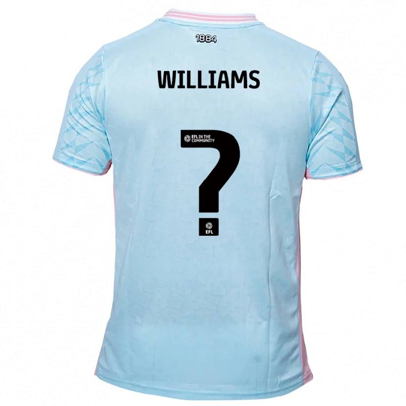 Danxen Barn Laura Williams #0 Himmelsblå Rosa Bortatröja Matchtröjor 2025/26 Tröjor T-Tröja