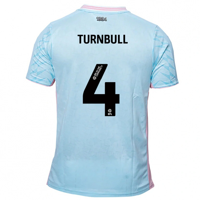 Danxen Barn Jordan Turnbull #4 Himmelsblå Rosa Bortatröja Matchtröjor 2025/26 Tröjor T-Tröja