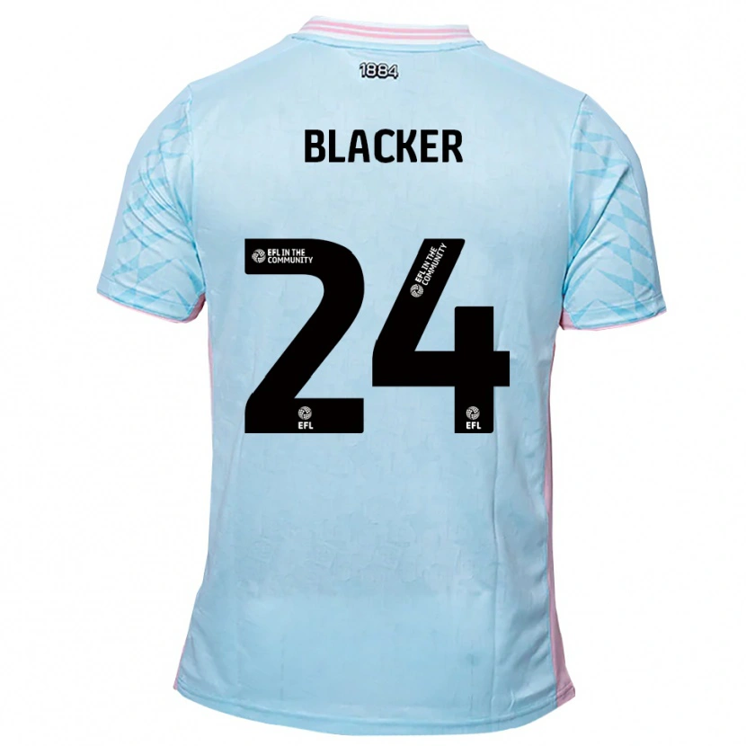 Danxen Barn Billy Blacker #24 Himmelsblå Rosa Bortatröja Matchtröjor 2025/26 Tröjor T-Tröja