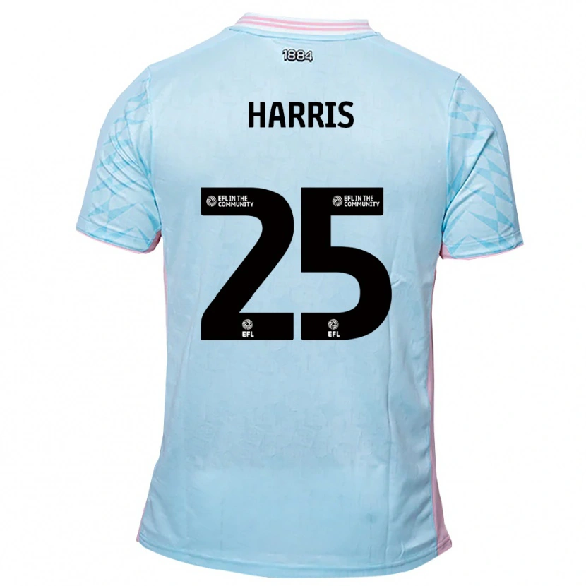 Danxen Barn Taylan Harris #25 Himmelsblå Rosa Bortatröja Matchtröjor 2025/26 Tröjor T-Tröja