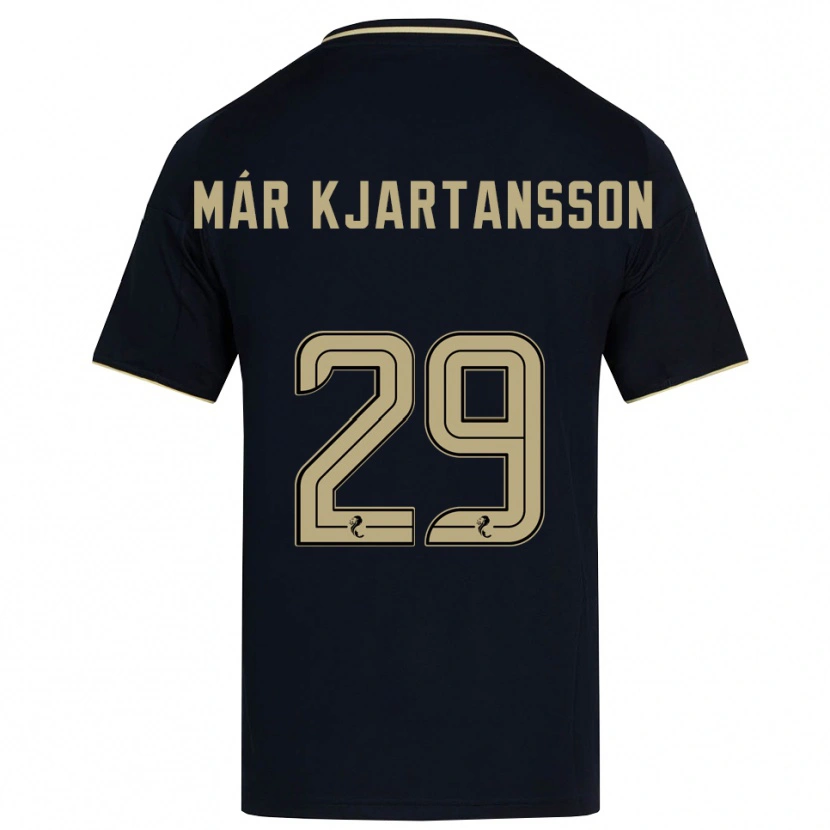 Danxen Barn Kjartan Már Kjartansson #29 Marin Guld Bortatröja Matchtröjor 2025/26 Tröjor T-Tröja