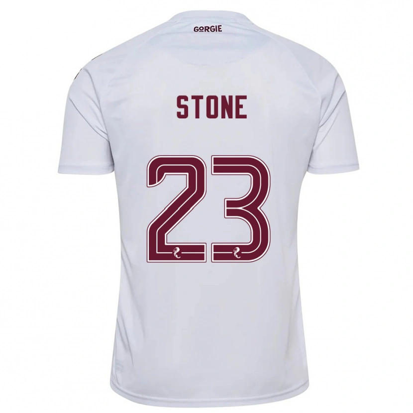 Danxen Barn Harry Stone #23 Vit Vinröd Bortatröja Matchtröjor 2025/26 Tröjor T-Tröja