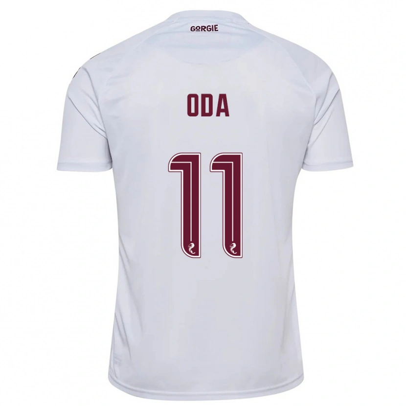 Danxen Barn Yutaro Oda #11 Vit Vinröd Bortatröja Matchtröjor 2025/26 Tröjor T-Tröja