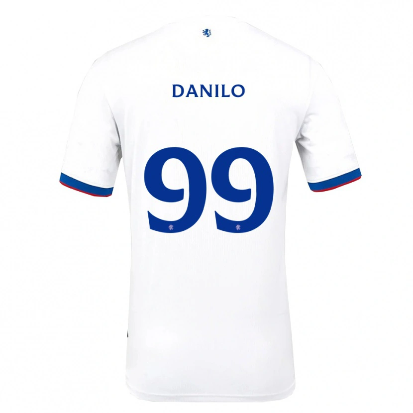 Danxen Barn Danilo #99 Vit Röd Blå Bortatröja Matchtröjor 2025/26 Tröjor T-Tröja