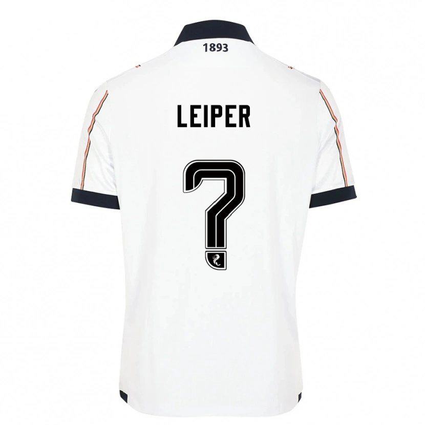 Danxen Barn Ashton Leiper #0 Vit Marin Röd Bortatröja Matchtröjor 2025/26 Tröjor T-Tröja