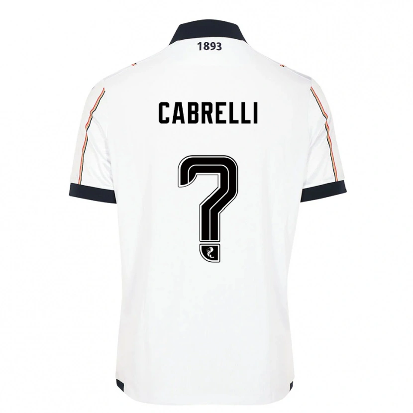 Danxen Barn David Cabrelli #0 Vit Marin Röd Bortatröja Matchtröjor 2025/26 Tröjor T-Tröja