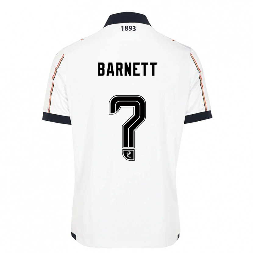 Danxen Barn Alex Barnett #0 Vit Marin Röd Bortatröja Matchtröjor 2025/26 Tröjor T-Tröja