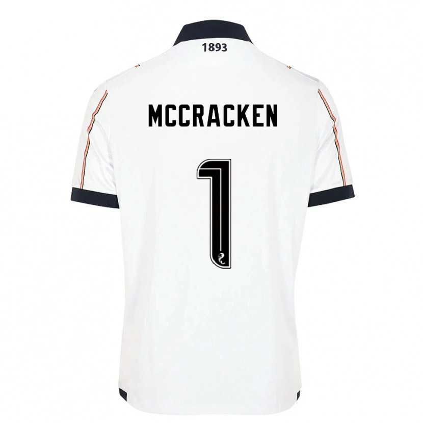 Danxen Barn Jon Mccracken #1 Vit Marin Röd Bortatröja Matchtröjor 2025/26 Tröjor T-Tröja