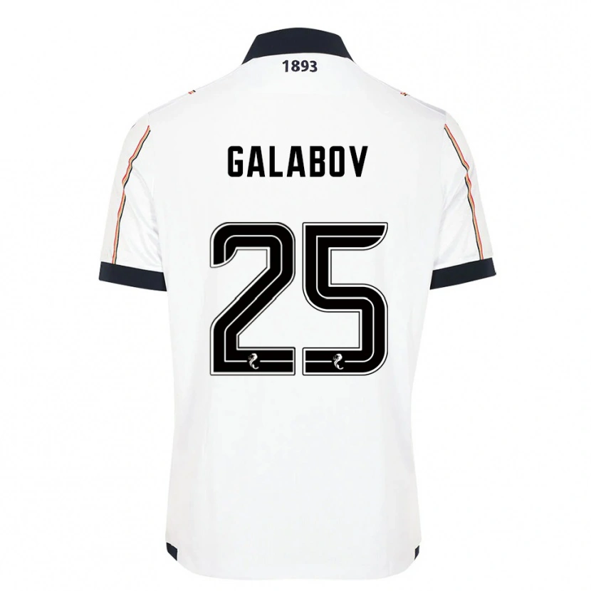 Danxen Barn Plamen Galabov #25 Vit Marin Röd Bortatröja Matchtröjor 2025/26 Tröjor T-Tröja