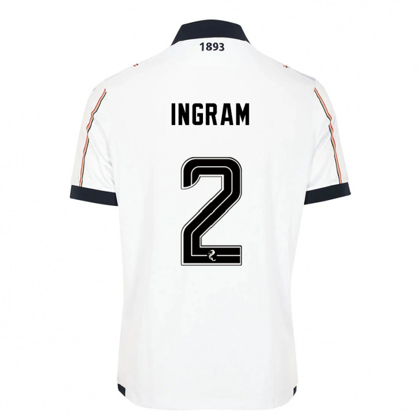 Danxen Barn Ethan Ingram #2 Vit Marin Röd Bortatröja Matchtröjor 2025/26 Tröjor T-Tröja