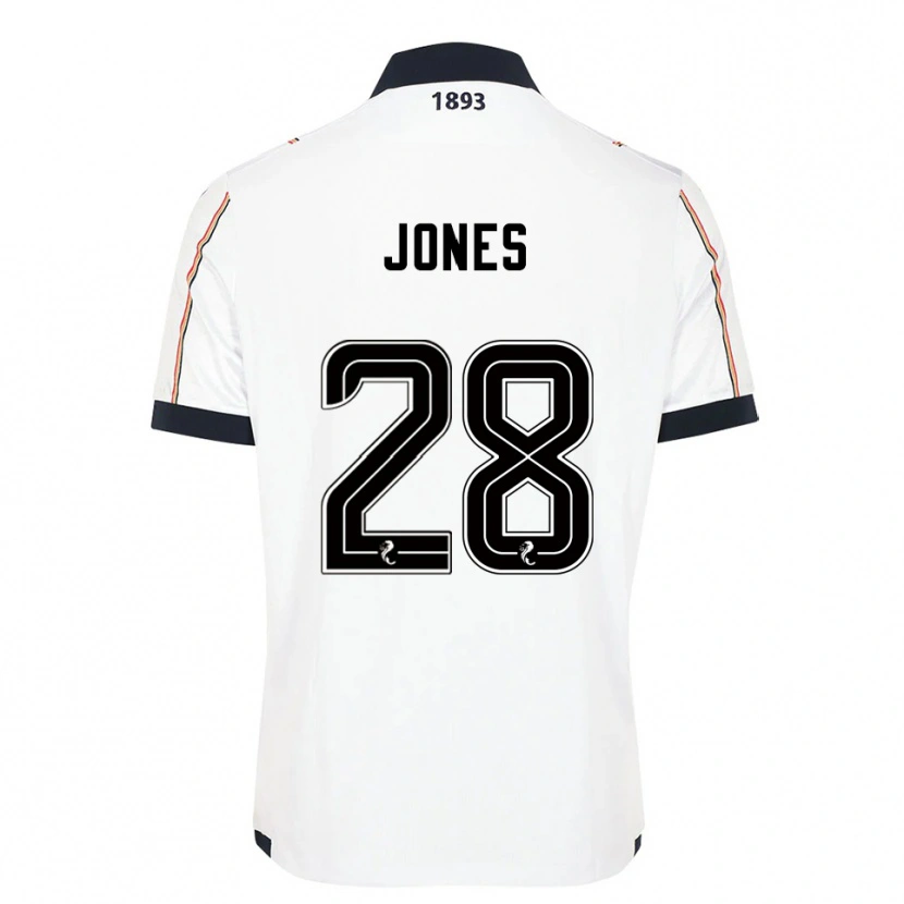 Danxen Barn Callum Jones #28 Vit Marin Röd Bortatröja Matchtröjor 2025/26 Tröjor T-Tröja