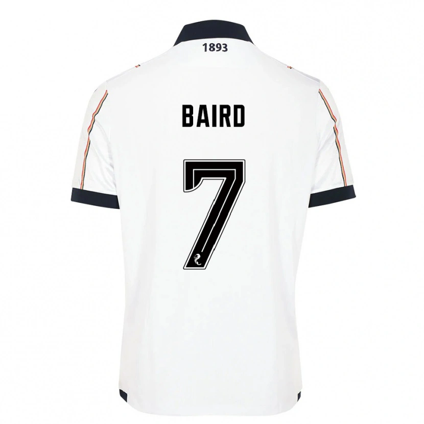 Danxen Barn Wallace Baird #7 Vit Marin Röd Bortatröja Matchtröjor 2025/26 Tröjor T-Tröja
