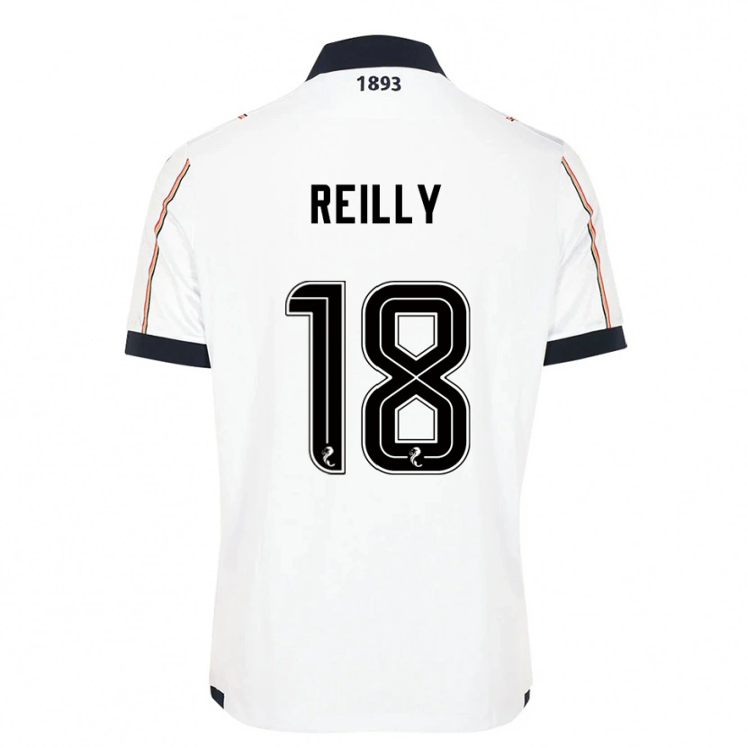 Danxen Barn Charlie Reilly #18 Vit Marin Röd Bortatröja Matchtröjor 2025/26 Tröjor T-Tröja