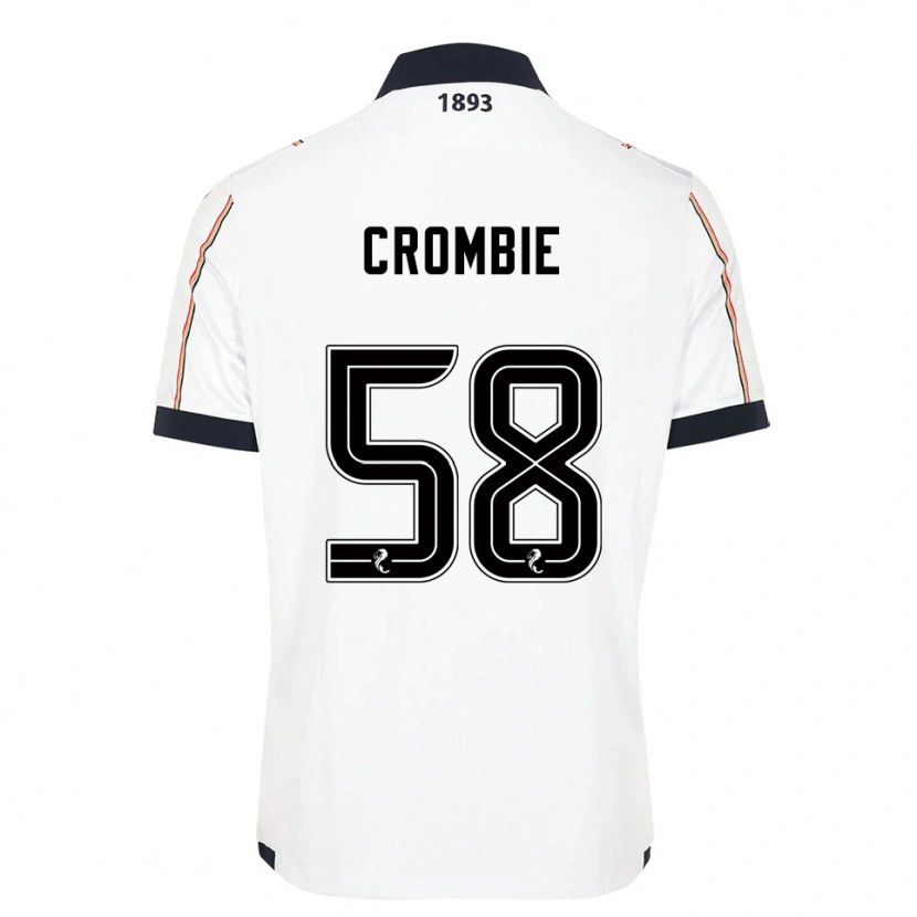 Danxen Barn Ethan Crombie #58 Vit Marin Röd Bortatröja Matchtröjor 2025/26 Tröjor T-Tröja