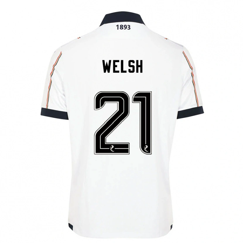 Danxen Barn Tom Welsh #21 Vit Marin Röd Bortatröja Matchtröjor 2025/26 Tröjor T-Tröja