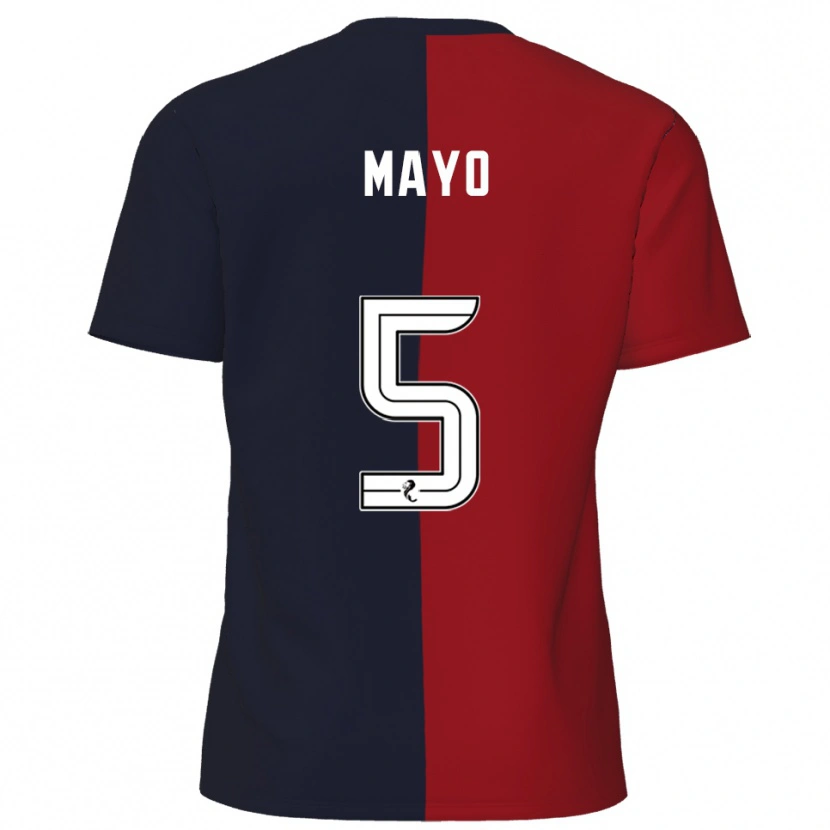 Danxen Barn Lewis Mayo #5 Röd Marin Bortatröja Matchtröjor 2025/26 Tröjor T-Tröja