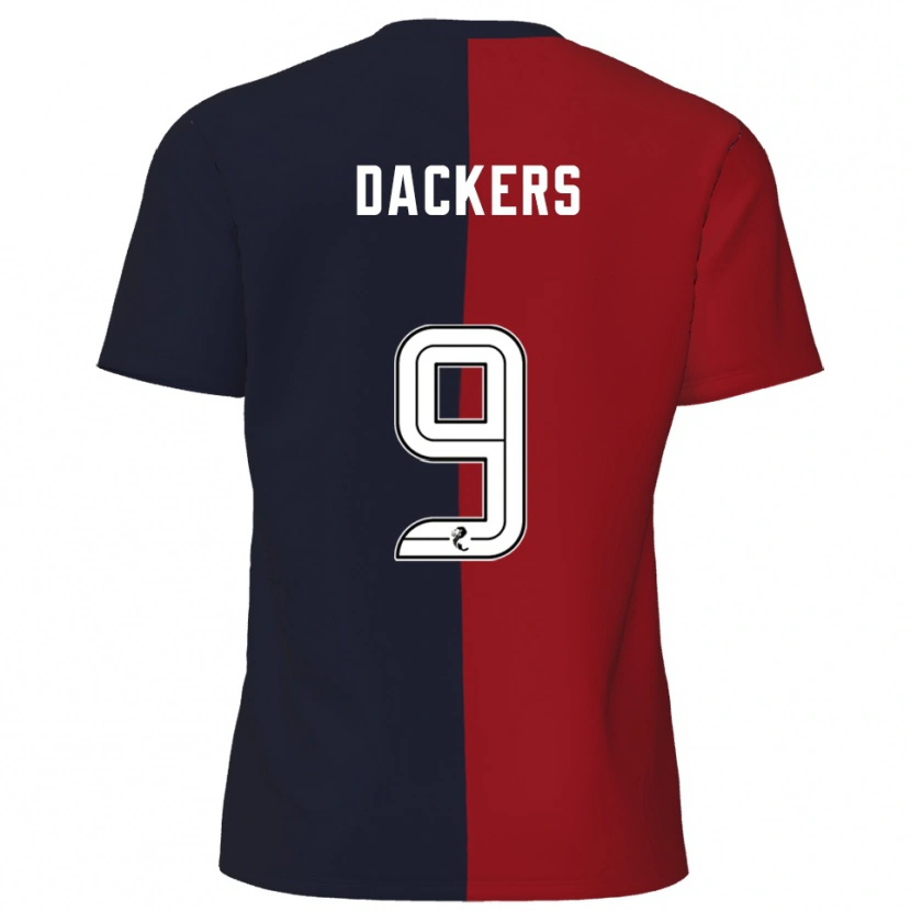 Danxen Barn Marcus Dackers #9 Röd Marin Bortatröja Matchtröjor 2025/26 Tröjor T-Tröja