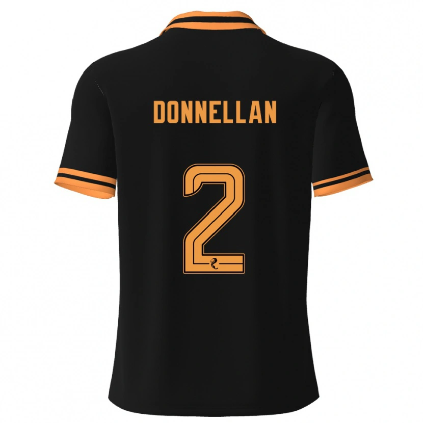 Danxen Barn Shaun Donnellan #2 Svart Gul Bortatröja Matchtröjor 2025/26 Tröjor T-Tröja