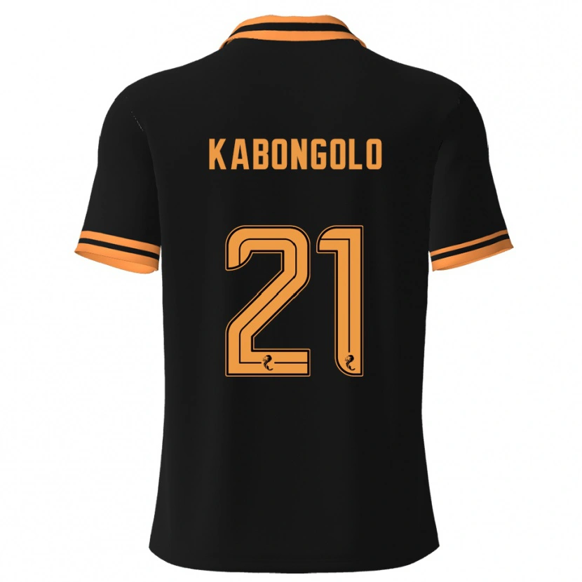 Danxen Barn Brooklyn Kabongolo #21 Svart Gul Bortatröja Matchtröjor 2025/26 Tröjor T-Tröja