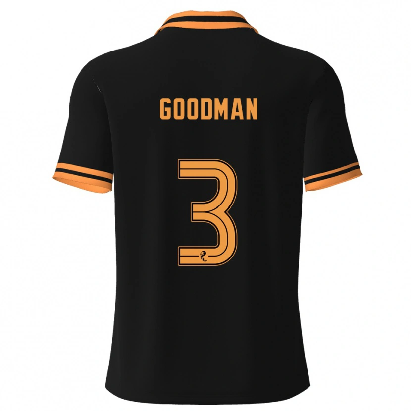 Danxen Barn Mya Goodman #3 Svart Gul Bortatröja Matchtröjor 2025/26 Tröjor T-Tröja