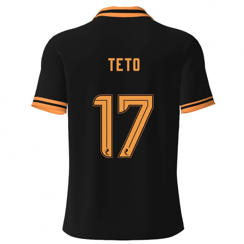 Danxen Barn Aphelele Teto #17 Svart Gul Bortatröja Matchtröjor 2025/26 Tröjor T-Tröja