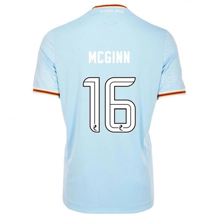 Danxen Barn Paul Mcginn #16 Himmelsblå Bortatröja Matchtröjor 2025/26 Tröjor T-Tröja