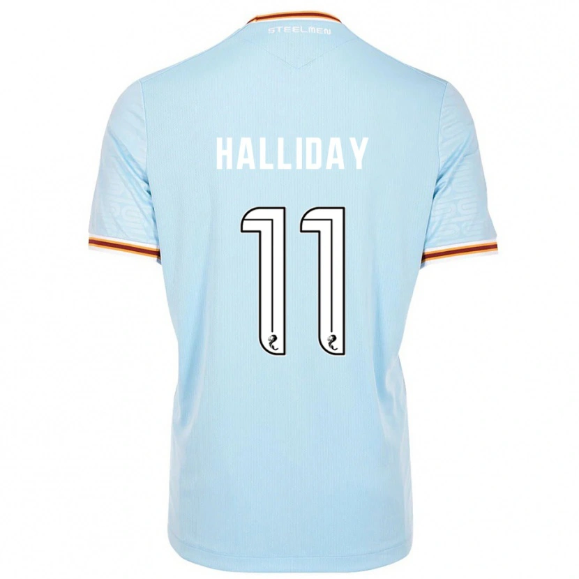 Danxen Barn Andy Halliday #11 Himmelsblå Bortatröja Matchtröjor 2025/26 Tröjor T-Tröja