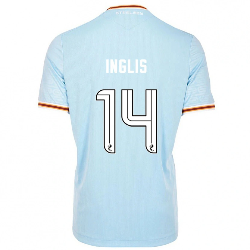 Danxen Barn Gill Inglis #14 Himmelsblå Bortatröja Matchtröjor 2025/26 Tröjor T-Tröja
