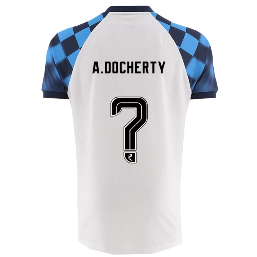 Danxen Barn Aimie Docherty #0 Vit Himmelsblå Bortatröja Matchtröjor 2025/26 Tröjor T-Tröja